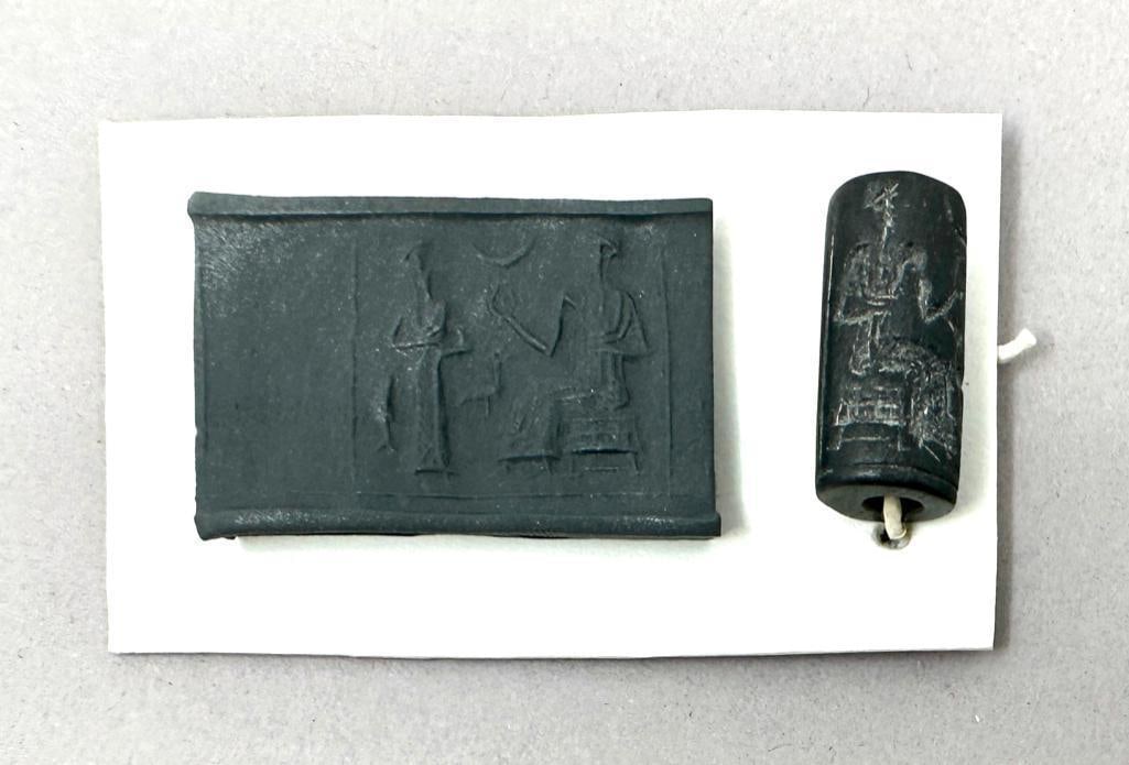 3rd Dynasty of Ur, Cylinder Seal, ca. 2000 BCE (1 of 2)