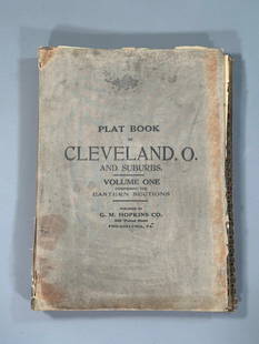 Plat Book of the City of Cleveland, Ohio, Volume One 1912: Philadelphia: G.M. Hopkins Co., 1912. North-east and south-east divisions of the city and eastern suburbs. (Volume 1 of Plat-book of the city of Cleveland, Ohio and suburbs, complete in two volumes fr