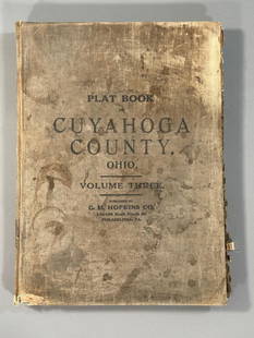 Plat Book of the City of Cleveland, Ohio, Volume Three 1914: Philadelphia: G.M. Hopkins, 1914. This atlas was issued as Volume 3 of the title Plat-book of the city of Cleveland, Ohio and suburbs, complete in two volumes from official records, private plans and