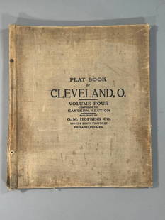 Plat Book of the City of Cleveland, Ohio, Volume Four 1922: Philadelphia: G. M. Hopkins, 1922. Volume four Plat Book of the City of Cleveland, Ohio. Complete in three volumes. Volume one, North-East and Divisions of the City. Volume two, North-West and South-W