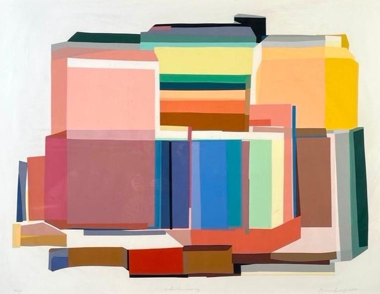 Barbara Lynch Zinkel Screenprint, "A San Francisco Day" (1 of 11)