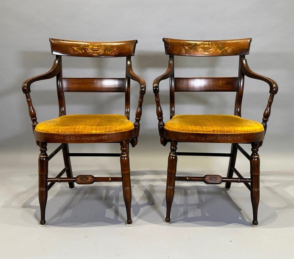 Pair of Hitchcock Style Armchairs, Modern (1 of 11)