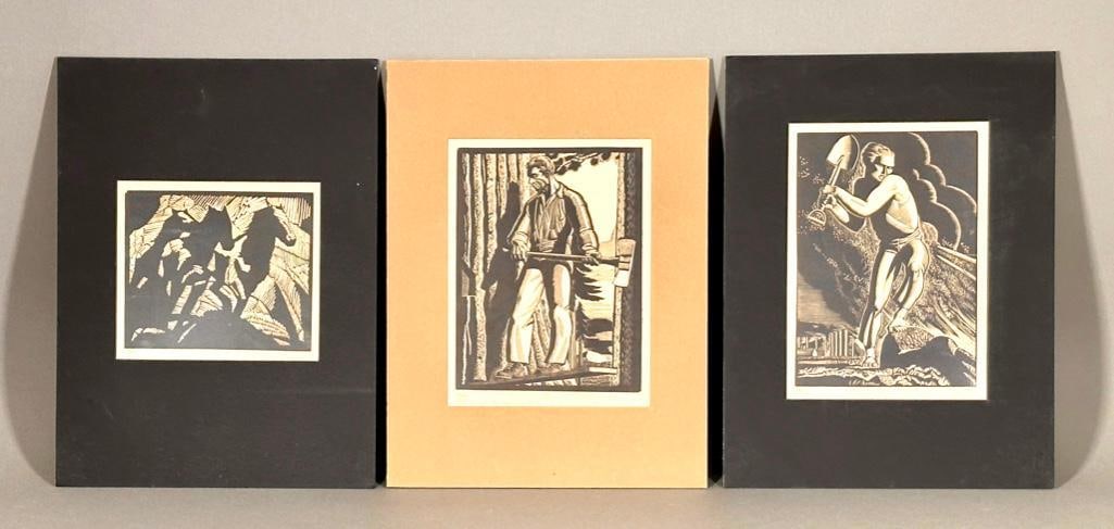 Three Woodcuts by Earl M. Washington (1 of 16)