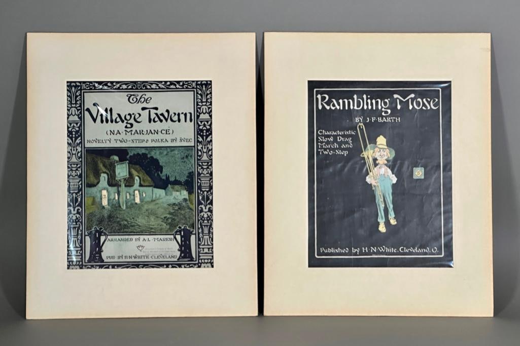 Two Ora Coltman Designed Lithographed Sheet Music Covers (1 of 7)