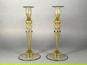 Pair of Steuben Candlesticks
