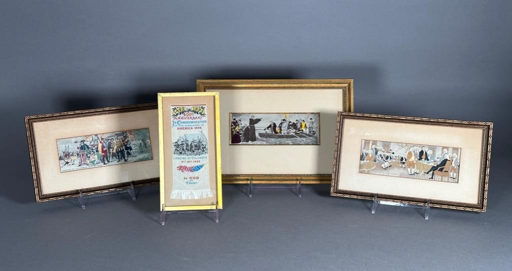 Four Framed Woven Silk Stevensgraphs (1 of 12)