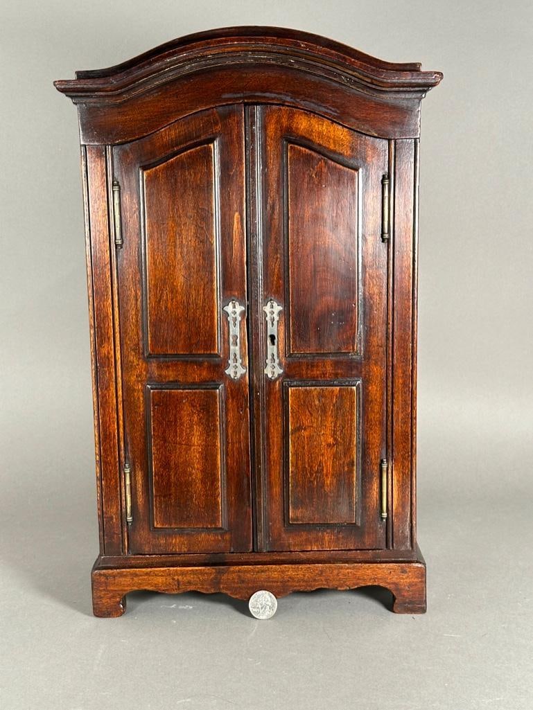 Miniature Walnut Armoire, 19thc. (1 of 11)