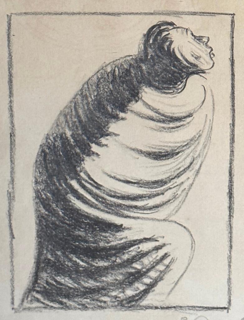 Ernst Barlach Lithograph, "Berufung" (1 of 7)