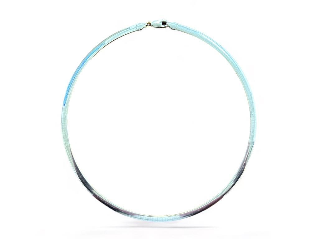 Two Tone 14K Italian Omega Collar Necklace (1 of 6)