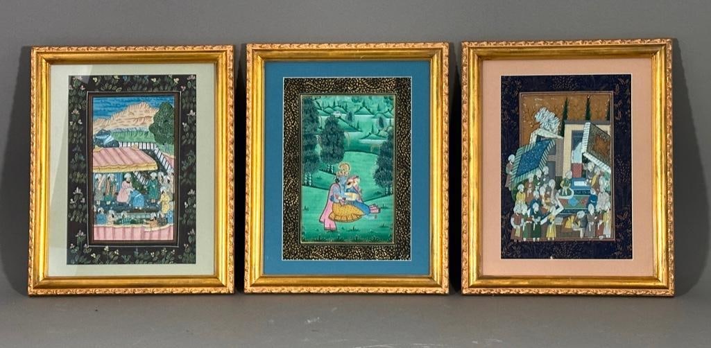 Three Indian Indo/Persian Manuscript Pages (1 of 14)