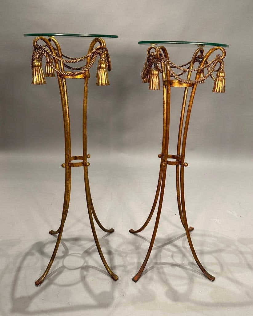 Pair of Gilt Metal Pedestals, Modern (1 of 6)