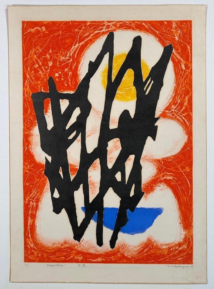 Departure, by Tadashi Nakayama (Japanese 1927-2014) (1 of 5)