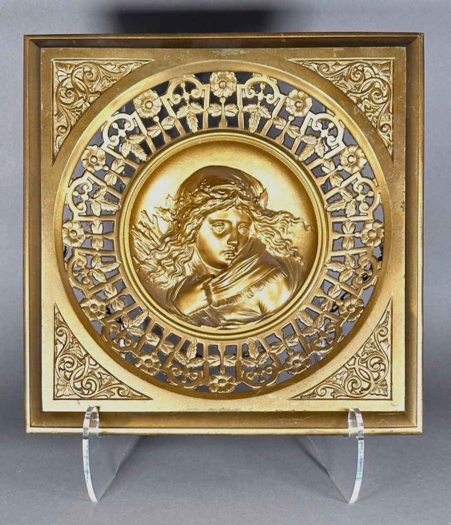 Cast Bronze Wall Plaque, Late 19thc. (1 of 3)
