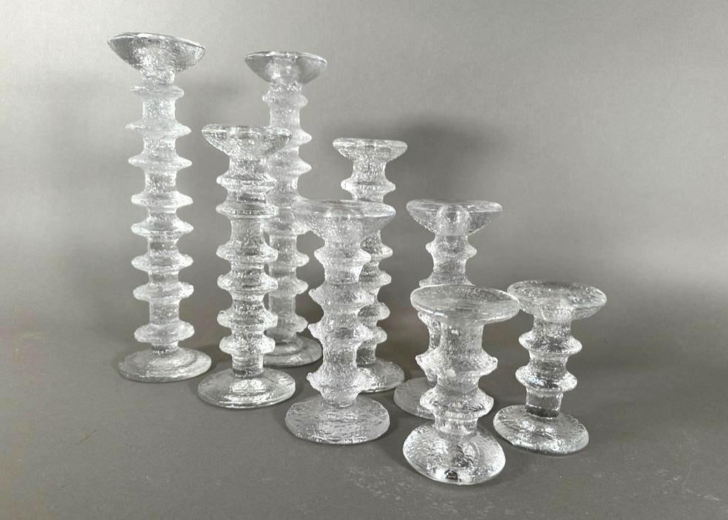 Eight Timo Sarpaneva Festivo Candlesticks for Iittala (1 of 11)