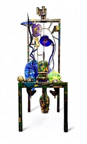 Dale Chihuly and Italo Scanga Mixed Media Glass Construction Collaboration