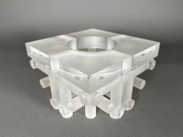 Steven Weinberg Cast Glass Sculpture, Puzzle Series