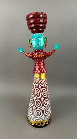 Keke Cribbs Mixed Media Sculpture, "Francine"