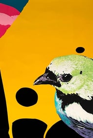 Michael Jay Kuigin Silkscreen, "Majestic Fella"