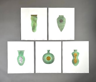 Howard Ben Tre Monoprint Portfolio, "Suspended"