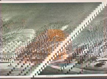 Viktor Schreckengost Cleveland Calendar Series Lithographs: Viktor Schreckengost (American 1906-2008) Cleveland Calendar Series Lithographs, 14 offset lithographs, each signed by the artist and numbered 52/110, comprising views of Cleveland, Ohio, including; S