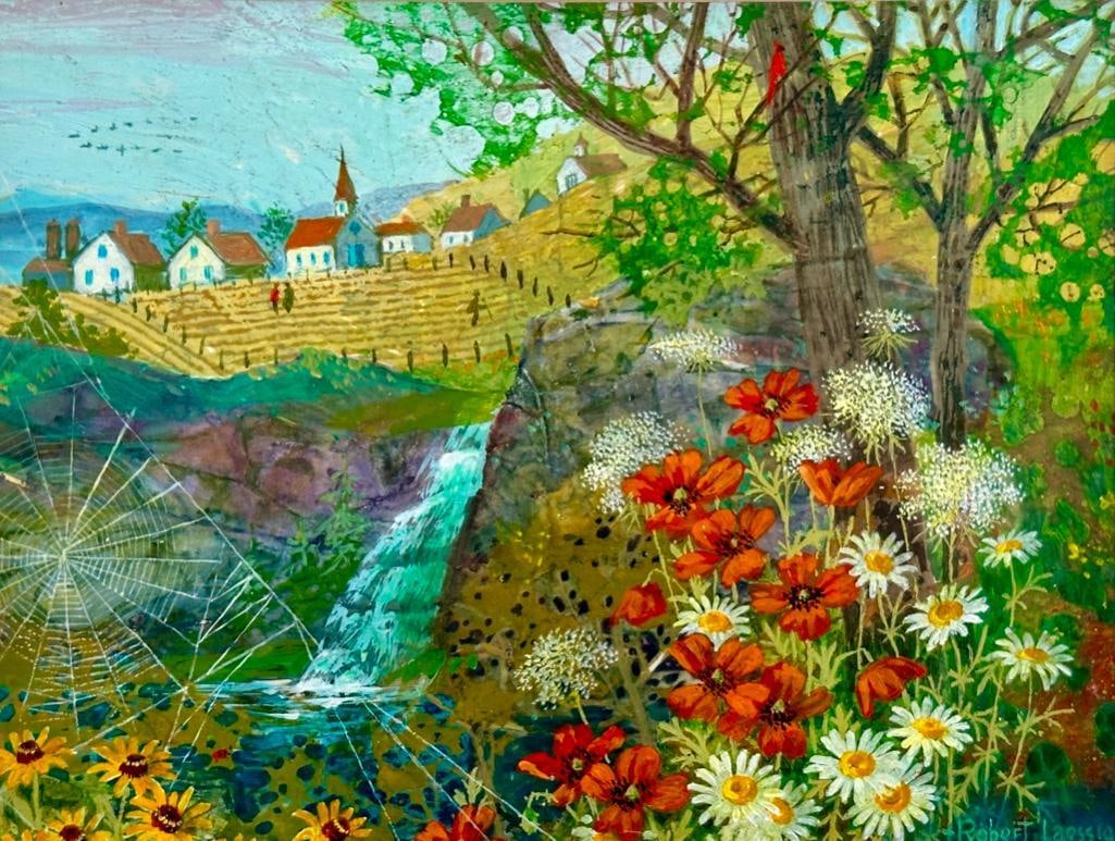 Robert Laessig Oil, "Summer Falls" (1 of 8)