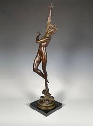 Harriet Whitney Frishmuth Bronze, "Crest of the Wave"