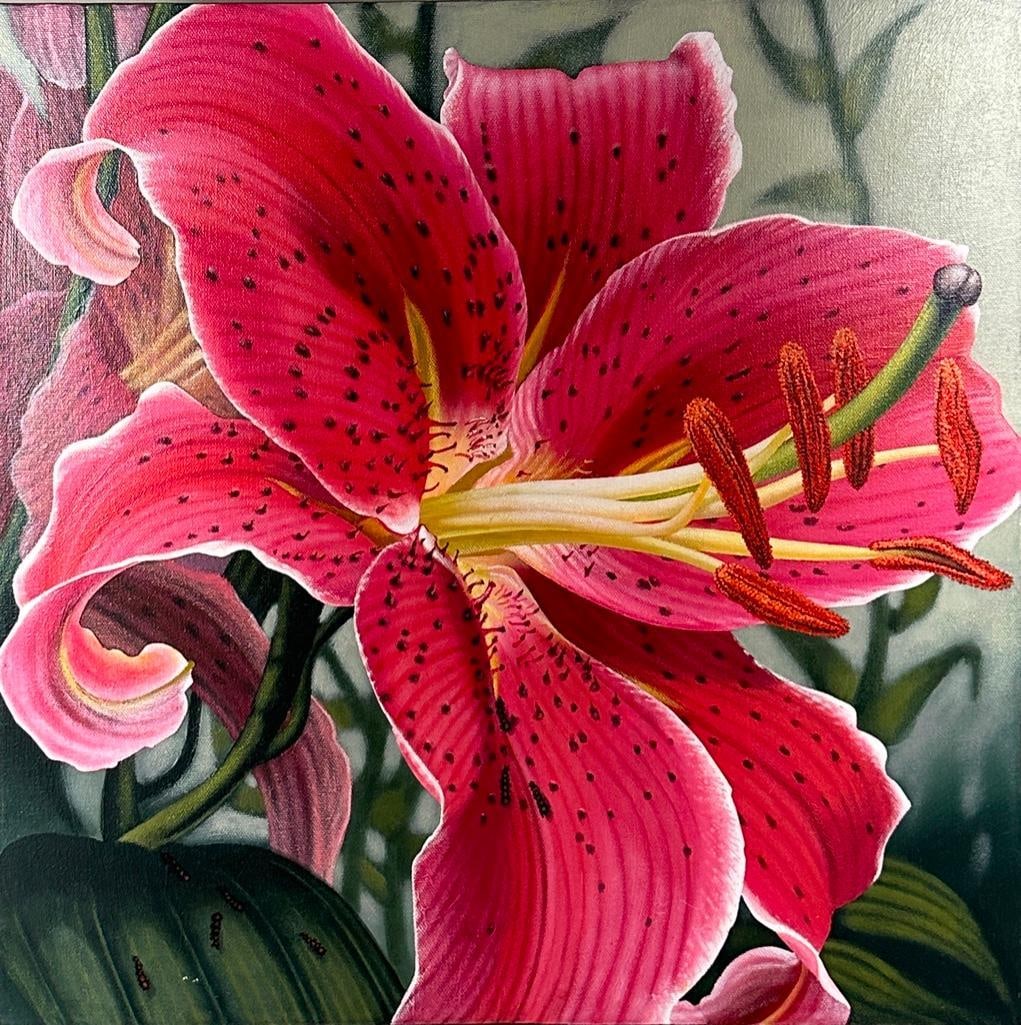 Dean Drahos Acrylic, "Oriental Lily" (1 of 9)