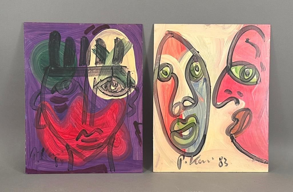 Peter Robert Keil, "The Conversation" and "Miro Abstract" (1 of 9)