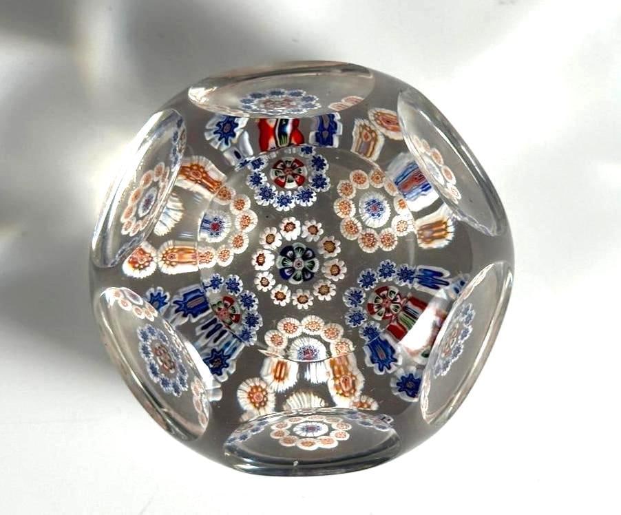 Millefiori Faceted Paperweight (1 of 7)
