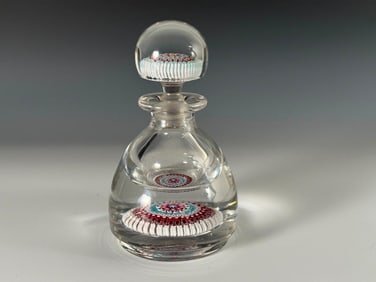 A Millefiori Paperweight Stoppered Bottle