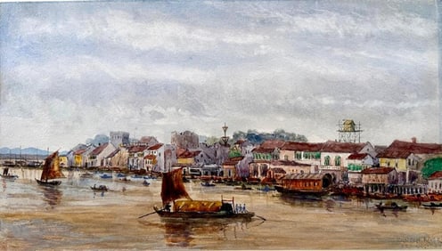 19thc. British School, Canton River