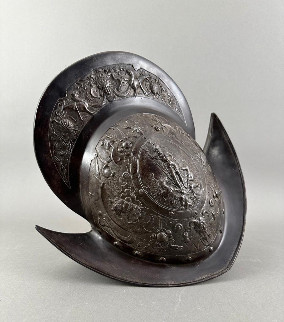 Bronze Model of a Morion Helmet, late 19thc. (1 of 13)