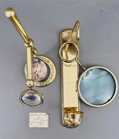 John Browning Bullseye Reflector Lens and Magnifying Sconce