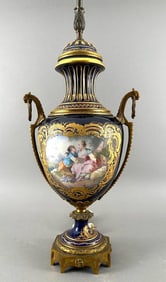 Sevres Vase Fitted as a Table Lamp