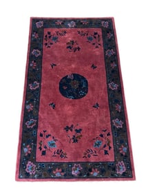 Chinese Nichols Wool Carpet, c.1930's, 7'1 x 4'1