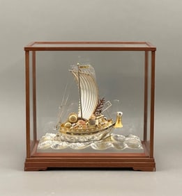 Seki Takehiko Silvered Treasure Boat