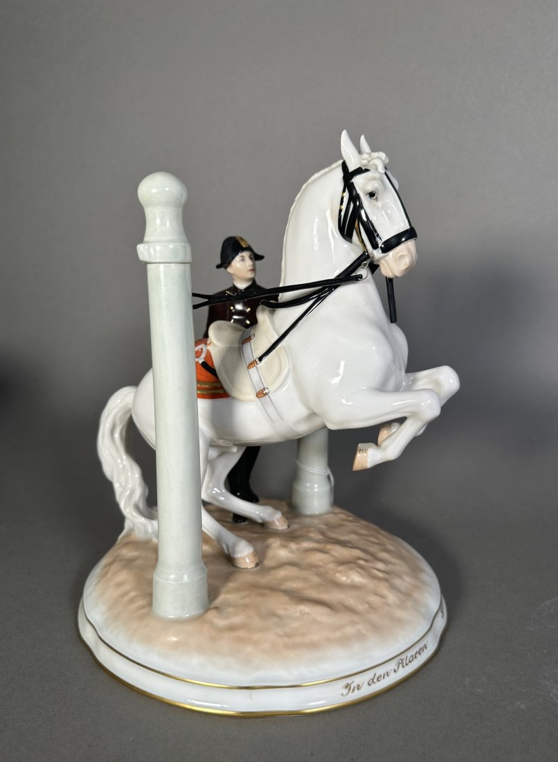 Vienna Porcelain Figural Group Lipizaner Horse and Trainer (1 of 13)