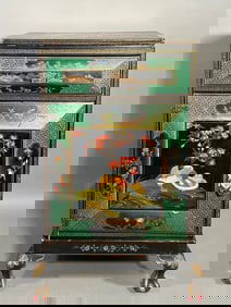 Chinese Lacquer Decorated Cabinet