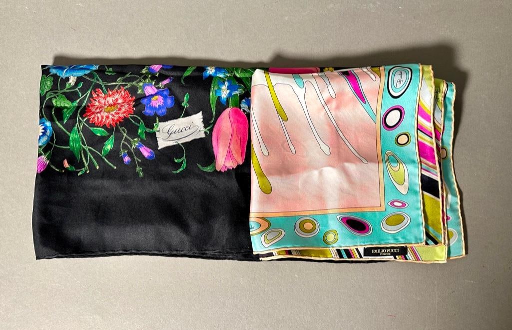 Gucci and Pucci Silk Twill Scarves (1 of 7)