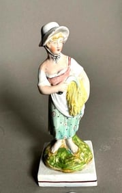 Early Staffordshire Pearlware Figure of a Girl, Summer