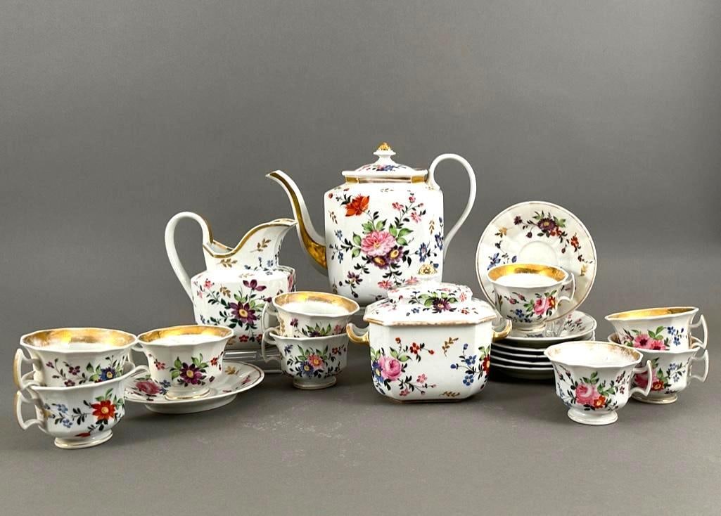 Paris Porcelain Tea Service, 19thc. (1 of 9)