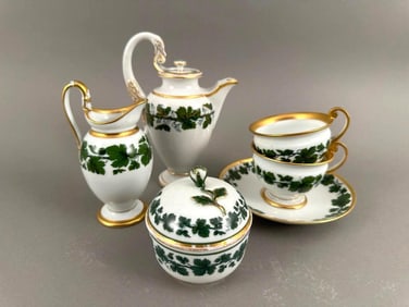 Meissen Porcelain Individual Hot Beverage Service