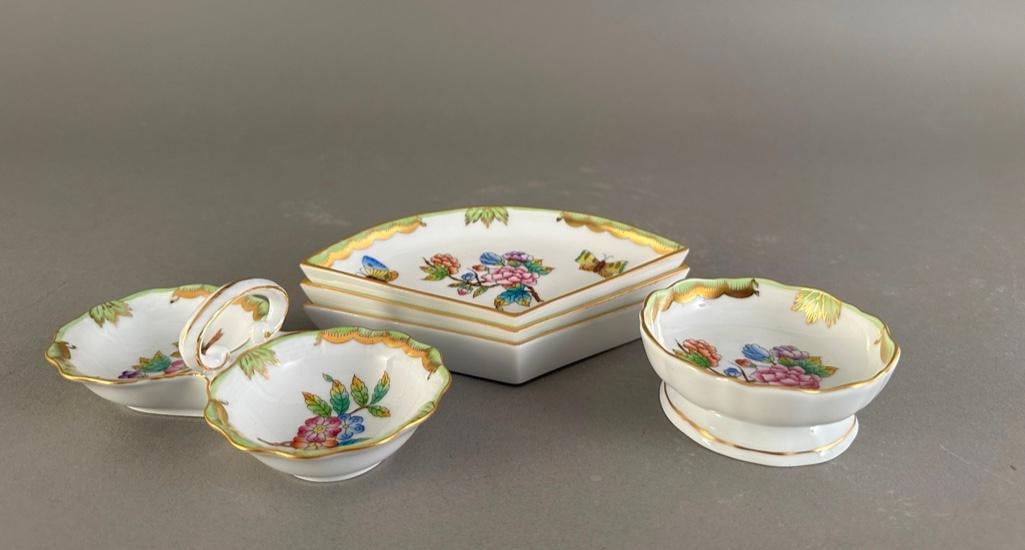 Lot of Herend Queen Victoria Green (1 of 9)