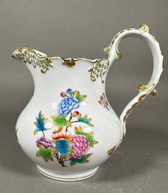 Herend Queen Victoria Green Pitcher