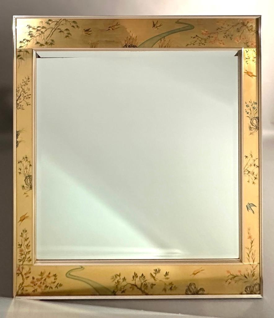 Chinese Hand Painted Mirror, Modern (1 of 10)