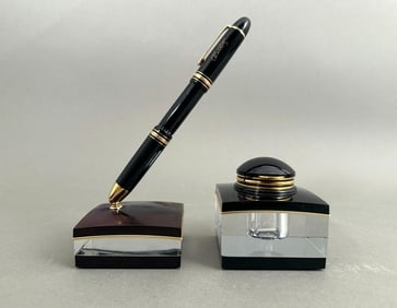Mont Blanc Pen, Inkwell and Fountain Pen Stand
