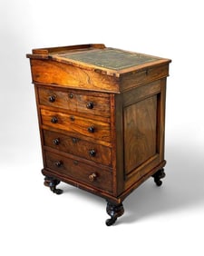William IV Rosewood Davenport Desk, 19thc.