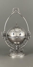 Victorian Simpson, Hall, Miller Silver Plate Butter Server