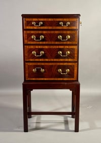 Hickory Furniture Georgian Style Mahogany Silver Chest on Stand