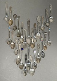 Lot of United States Souvenir Spoons